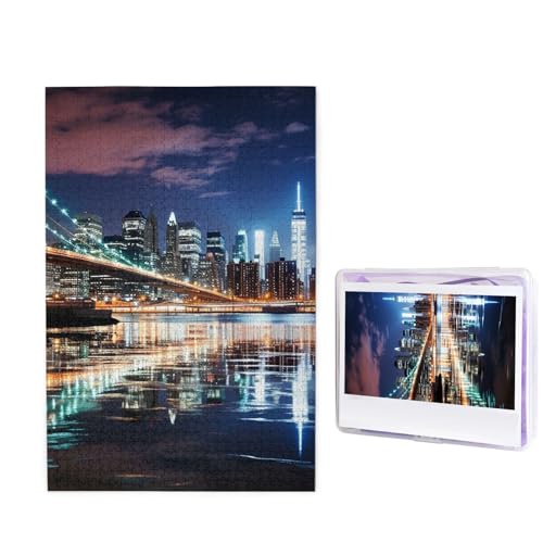 New York Night Puzzles 1000 Teile Puzzle Personalisiertes Puzzle Holzbild Puzzle für Erwachsene Foto Puzzle Kunst Wandbehang Dekor für Geburtstag Hochzeit Valentinstag Jahrestag New York Night Puzzles 1000 Teile Puzzle Personalisiertes Puzzle Holzbild Puzzle für Erwachsene Foto Puzzle Kunst Wandbehang Dekor für Geburtstag Hochzeit Valentinstag Jahrestag von BTCOWZRV