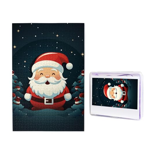 Niedliche Weihnachtsmann-Puzzles, 1000 Teile, personalisiertes Puzzle, Holzbild, Puzzle für Erwachsene, Fotopuzzle, Kunst, Wandbehang, Dekor für Geburtstag, Hochzeit, Valentinstag, Jahrestag Niedliche Weihnachtsmann-Puzzles, 1000 Teile, personalisiertes Puzzle, Holzbild, Puzzle für Erwachsene, Fotopuzzle, Kunst, Wandbehang, Dekor für Geburtstag, Hochzeit, Valentinstag, Jahrestag von BTCOWZRV