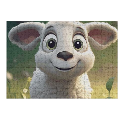 Puzzle, Cartoon-Lamm-Puzzle, personalisierbar, Holzbild, Puzzle für Erwachsene, Fotopuzzle, Kunst, Wandbehang, Dekoration für Geburtstag, Hochzeit, Valentinstag, Jahrestag, 300 Stück Puzzle, Cartoon-Lamm-Puzzle, personalisierbar, Holzbild, Puzzle für Erwachsene, Fotopuzzle, Kunst, Wandbehang, Dekoration für Geburtstag, Hochzeit, Valentinstag, Jahrestag, 300 Stück von BTCOWZRV