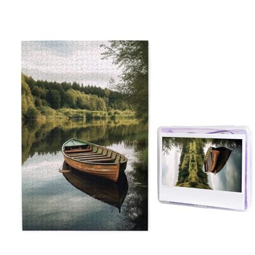 Puzzle See mit Boot, 1000 Teile, personalisiertes Puzzle, Holzbild, Puzzle für Erwachsene, Fotopuzzle, Kunst, Wandbehang, Dekor für Geburtstag, Hochzeit, Valentinstag, Jahrestag Puzzle See mit Boot, 1000 Teile, personalisiertes Puzzle, Holzbild, Puzzle für Erwachsene, Fotopuzzle, Kunst, Wandbehang, Dekor für Geburtstag, Hochzeit, Valentinstag, Jahrestag von BTCOWZRV