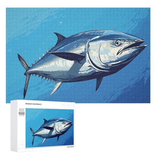 Puzzle mit 1000 Stück, buntes Thunfisch-Puzzle, personalisiertes Puzzle, Holzbild, Puzzle für Erwachsene, Fotopuzzle, Kunst, Wandbehang, Dekoration für Geburtstag, Hochzeit, Valentinstag, Jahrestag Puzzle mit 1000 Stück, buntes Thunfisch-Puzzle, personalisiertes Puzzle, Holzbild, Puzzle für Erwachsene, Fotopuzzle, Kunst, Wandbehang, Dekoration für Geburtstag, Hochzeit, Valentinstag, Jahrestag von BTCOWZRV