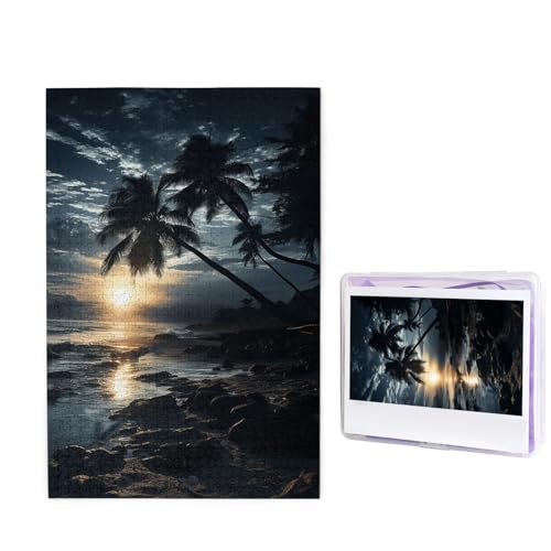 Puzzle mit Meer und Baum in der Nacht, 1000 Teile, personalisiertes Puzzle, Holzbild, Puzzle für Erwachsene, Fotopuzzle, Kunst, Wandbehang, Dekoration für Geburtstag, Hochzeit, Valentinstag, Jahrestag Puzzle mit Meer und Baum in der Nacht, 1000 Teile, personalisiertes Puzzle, Holzbild, Puzzle für Erwachsene, Fotopuzzle, Kunst, Wandbehang, Dekoration für Geburtstag, Hochzeit, Valentinstag, Jahrestag von BTCOWZRV
