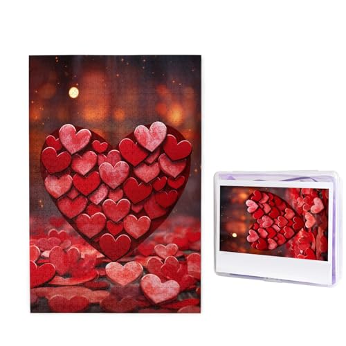 Rote Herzen Liebespuzzles 1000 Teile Puzzle Personalisiertes Puzzle Holzbild Puzzle für Erwachsene Fotopuzzle Kunst Wandbehang Dekor für Geburtstag Hochzeit Valentinstag Jahrestag Rote Herzen Liebespuzzles 1000 Teile Puzzle Personalisiertes Puzzle Holzbild Puzzle für Erwachsene Fotopuzzle Kunst Wandbehang Dekor für Geburtstag Hochzeit Valentinstag Jahrestag von BTCOWZRV