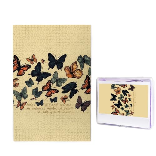 Schmetterlinge fliegende Puzzles 1000 Teile Puzzle Personalisiertes Puzzle Holzbild Puzzle für Erwachsene Foto Puzzle Kunst Wandbehang Dekor für Geburtstag Hochzeit Valentinstag Jahrestag Schmetterlinge fliegende Puzzles 1000 Teile Puzzle Personalisiertes Puzzle Holzbild Puzzle für Erwachsene Foto Puzzle Kunst Wandbehang Dekor für Geburtstag Hochzeit Valentinstag Jahrestag von BTCOWZRV