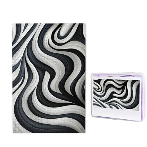 Schwarz-Weiß-Kontrast-Puzzle, 1000 Teile, personalisiertes Puzzle, Holzbild, Puzzle für Erwachsene, Fotopuzzle, Kunst, Wandbehang, Dekoration für Geburtstag, Hochzeit, Valentinstag, Jahrestag Schwarz-Weiß-Kontrast-Puzzle, 1000 Teile, personalisiertes Puzzle, Holzbild, Puzzle für Erwachsene, Fotopuzzle, Kunst, Wandbehang, Dekoration für Geburtstag, Hochzeit, Valentinstag, Jahrestag von BTCOWZRV
