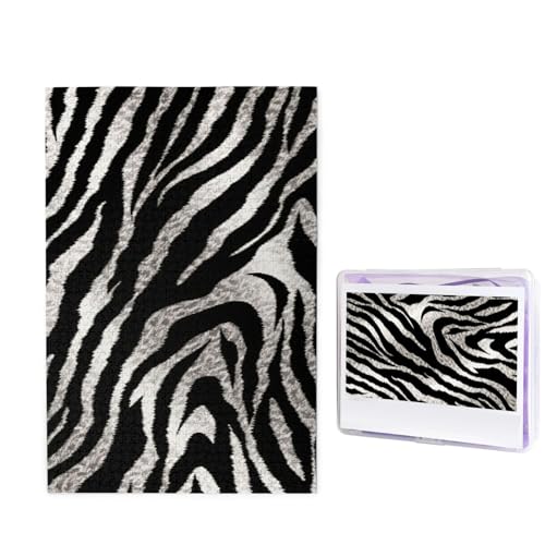 Schwarz-weißes Zebra-Druck-Puzzle, 1000 Teile, personalisiertes Puzzle, Holzbild, Puzzle für Erwachsene, Fotopuzzle, Kunst, Wandbehang, Dekoration für Geburtstag, Hochzeit, Valentinstag, Jahrestag Schwarz-weißes Zebra-Druck-Puzzle, 1000 Teile, personalisiertes Puzzle, Holzbild, Puzzle für Erwachsene, Fotopuzzle, Kunst, Wandbehang, Dekoration für Geburtstag, Hochzeit, Valentinstag, Jahrestag von BTCOWZRV