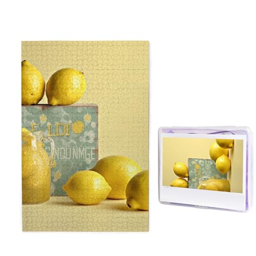 Zitronengelbe Puzzles, 1000 Teile, personalisiertes Puzzle, Holzbild, Puzzle für Erwachsene, Fotopuzzle, Kunst, Wandbehang, Dekor für Geburtstag, Hochzeit, Valentinstag, Jahrestag Zitronengelbe Puzzles, 1000 Teile, personalisiertes Puzzle, Holzbild, Puzzle für Erwachsene, Fotopuzzle, Kunst, Wandbehang, Dekor für Geburtstag, Hochzeit, Valentinstag, Jahrestag von BTCOWZRV