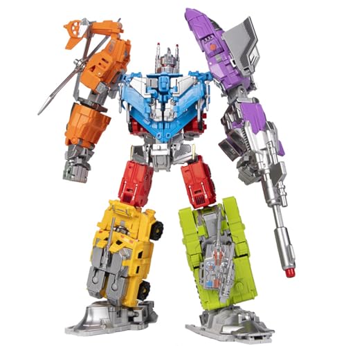 Transform Spielzeug, Vergrößerte Version Action Puppet Kinder Auto Legierung Version 6 In 1 Meer, Land, Leere Set Modell, Geschenk Für Jungen Ab 12 Jahren von BTChing