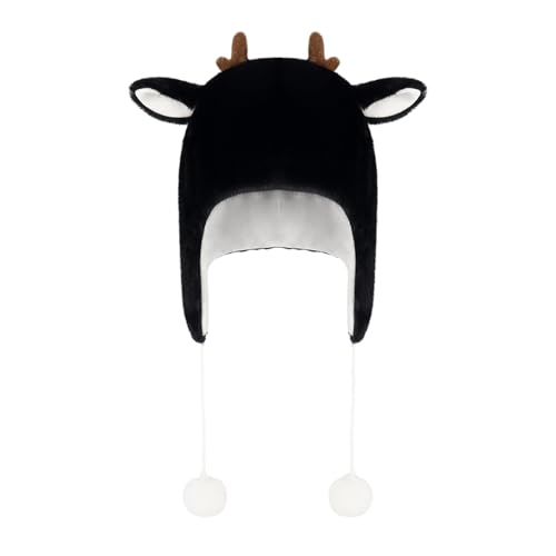BTGHPI Damen-Ohrenklappen, Mütze, Weihnachtsthema, Plüsch-Ohrenklappen, warm, Winter, Skimütze für Weihnachten, Party, Halloween, Cosplay BTGHPI Damen-Ohrenklappen, Mütze, Weihnachtsthema, Plüsch-Ohrenklappen, warm, Winter, Skimütze für Weihnachten, Party, Halloween, Cosplay von BTGHPI