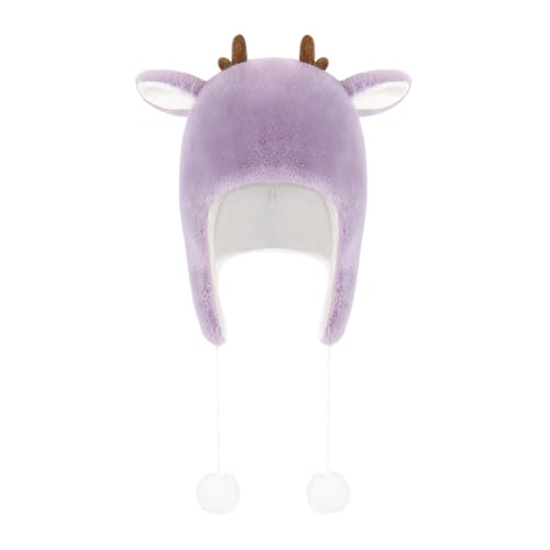 BTGHPI Damen-Ohrenklappen, Mütze, Weihnachtsthema, Plüsch-Ohrenklappen, warm, Winter, Skimütze für Weihnachten, Party, Halloween, Cosplay BTGHPI Damen-Ohrenklappen, Mütze, Weihnachtsthema, Plüsch-Ohrenklappen, warm, Winter, Skimütze für Weihnachten, Party, Halloween, Cosplay von BTGHPI