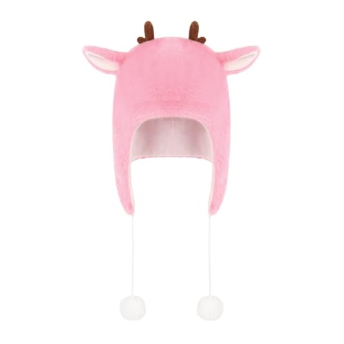 BTGHPI Damen-Ohrenklappen, Mütze, Weihnachtsthema, Plüsch-Ohrenklappen, warm, Winter, Skimütze für Weihnachten, Party, Halloween, Cosplay BTGHPI Damen-Ohrenklappen, Mütze, Weihnachtsthema, Plüsch-Ohrenklappen, warm, Winter, Skimütze für Weihnachten, Party, Halloween, Cosplay von BTGHPI