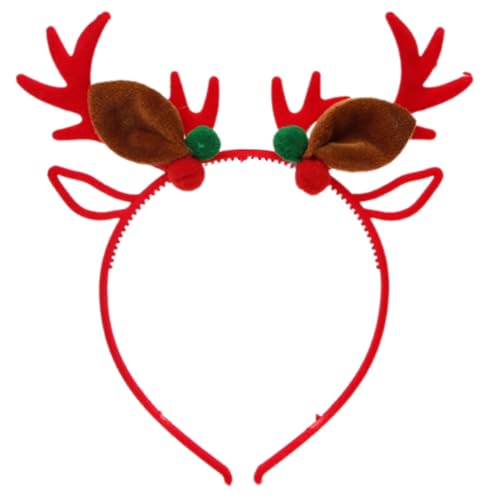 BTGHPI Dekorativer Rentier-Haarreif, Party-Requisiten, Weihnachts-Hirschhorn-Stirnband, Festival-Zubehör für Familientreffen BTGHPI Dekorativer Rentier-Haarreif, Party-Requisiten, Weihnachts-Hirschhorn-Stirnband, Festival-Zubehör für Familientreffen von BTGHPI