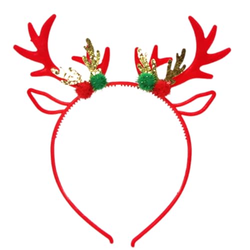 BTGHPI Dekorativer Rentier-Haarreif, Party-Requisiten, Weihnachts-Hirschhorn-Stirnband, Festival-Zubehör für Familientreffen BTGHPI Dekorativer Rentier-Haarreif, Party-Requisiten, Weihnachts-Hirschhorn-Stirnband, Festival-Zubehör für Familientreffen von BTGHPI