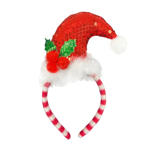 BTGHPI Festliches Weihnachtsmann-Stirnband, Mistelzweig-Haarband, Weihnachtsmann-Stirnband für Halloween, Cosplay-Zubehör BTGHPI Festliches Weihnachtsmann-Stirnband, Mistelzweig-Haarband, Weihnachtsmann-Stirnband für Halloween, Cosplay-Zubehör von BTGHPI