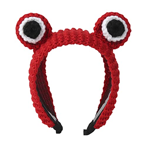 BTGHPI Gestricktes Tier für Frosch, Kopfbedeckung, Cartoon, große Augen, Haarband, Foto-Requisiten, Kostüme, Halloween, Cosplay-Zubehör BTGHPI Gestricktes Tier für Frosch, Kopfbedeckung, Cartoon, große Augen, Haarband, Foto-Requisiten, Kostüme, Halloween, Cosplay-Zubehör von BTGHPI
