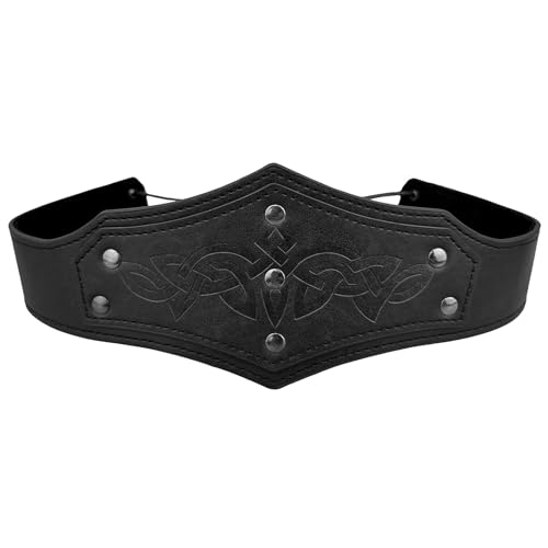 Schwarzes Herren-Haarband, geprägtes Haarband, für LARP-Partys und Feste, Mittelalter-Herren-Stirnband, Schwarz Schwarzes Herren-Haarband, geprägtes Haarband, für LARP-Partys und Feste, Mittelalter-Herren-Stirnband, Schwarz von BTGHPI