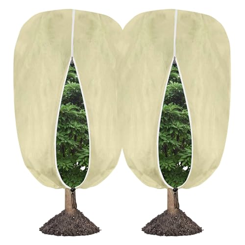 BTYQKZVPM,Schutzabdeckungen für Winterpflanzen, 2 Packungen großer Frostschutz for Winterpflanzen(2 Packs 2x2m) von BTYQKZVPM