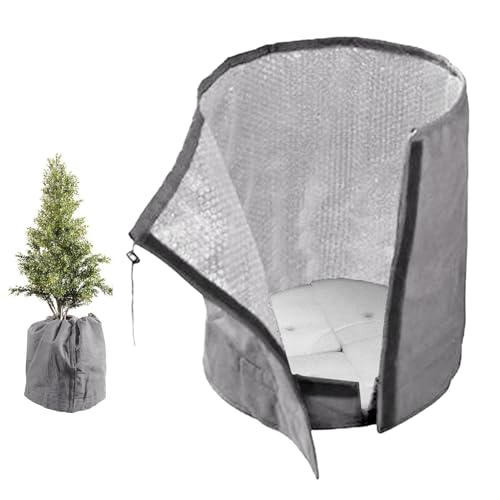 BTYQKZVPM,Schutzabdeckungen für Winterpflanzen, Frostschutz for Topfpflanzen, belüfteter Plan(Grey) von BTYQKZVPM