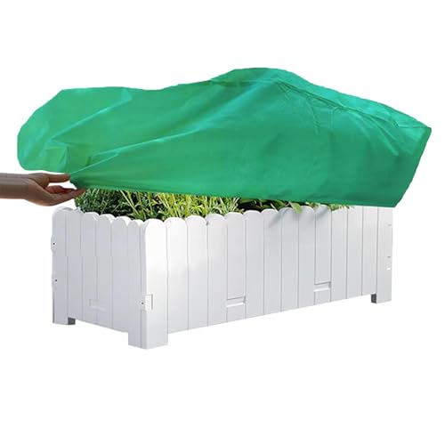 BTYQKZVPM,Schutzabdeckungen für Winterpflanzen, Winter-Pflanzenschutzhülle, Frostschutz-Pflanzenhülle,(Green White) von BTYQKZVPM