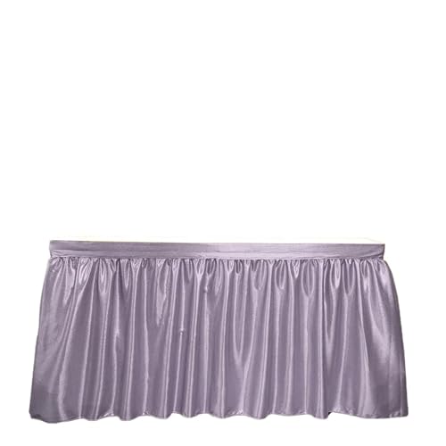 BTYQKZVPM Tischrock-Dekoration, Pailletten-Glitzer-Tischrock, rechteckig, for Geburtstag, Hochzeit, Dekoration, Mehrfarbig, mehrere Größen(Purple,12ft 70x426cm) von BTYQKZVPM