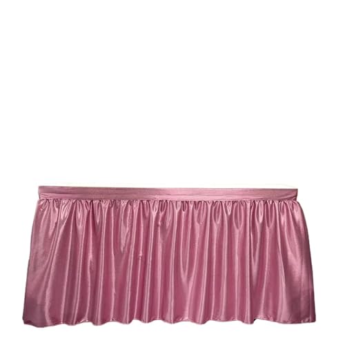 BTYQKZVPM Tischrock-Dekoration, Pailletten-Glitzer-Tischrock, rechteckig, for Geburtstag, Hochzeit, Dekoration, Mehrfarbig, mehrere Größen(Rose Pink,9ft 70x275cm) von BTYQKZVPM