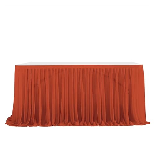 BTYQKZVPM Tischrock-Dekoration, Tutu Tüll Tischröcke Abdeckung for Veranstaltungen und Home Decor in Multicolor mehrere Größen(Caramel,9FT (275x77cm)) von BTYQKZVPM
