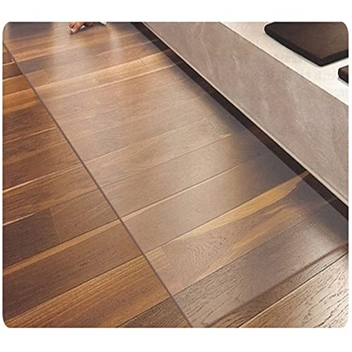BTYQKZVPM Tischschutz Clear Vinyl Tischunterlage, PVC-Bodenmatte for Bürostühle auf Hartholzböden, 1,5 mm dick, wasserdicht, Matte Oberfläche, mehrere Größen(90x250cm/35.4x98.4in) von BTYQKZVPM