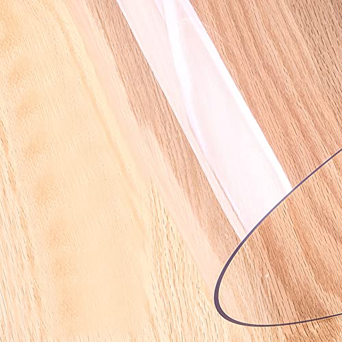 BTYQKZVPM Tischschutz Clear Vinyl Tischunterlage, Transparente Stuhlmatte aus PVC for Hartbodenschutz, anpassbar, 1 mm dick, mehrere Größen(120x280cm/47.2x110.2in) von BTYQKZVPM