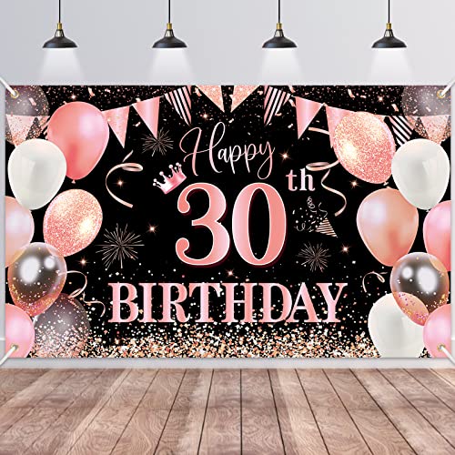 30.Geburtstag Banner Rose Gold,BTZO 30.Geburtstag Frauen,Deko 30 Geburtstag Mädchen,30 Geburtstag Hintergrund Banner für 30 Party Geburtstagsdeko,180 * 110CM 30.Geburtstag Banner Rose Gold,BTZO 30.Geburtstag Frauen,Deko 30 Geburtstag Mädchen,30 Geburtstag Hintergrund Banner für 30 Party Geburtstagsdeko,180 * 110CM von BTZO
