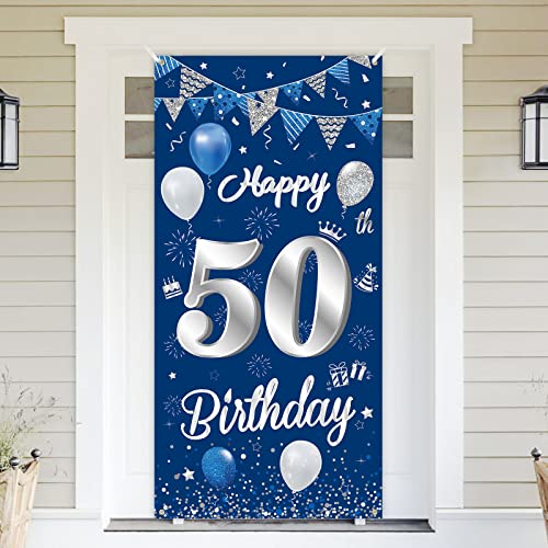 50.Geburtstag Banner Blau Silber,BTZO 50.Geburtstag Dekoration,Deko 50.Geburtstagsfeier,Banner 50 Geburtstag,50 Geburtstag Poster Hintergrund Banner für 50 Männer und Frauen Party Geburtstagsdeko 50.Geburtstag Banner Blau Silber,BTZO 50.Geburtstag Dekoration,Deko 50.Geburtstagsfeier,Banner 50 Geburtstag,50 Geburtstag Poster Hintergrund Banner für 50 Männer und Frauen Party Geburtstagsdeko von BTZO