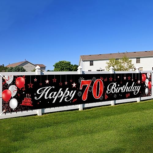 70.Geburtstagsfeier Dekorationen Banner,BTZO 70 Geburtstag Banner Rot Schwarz,70.Geburtstag Deko Hintergrund Lange Größe 70.geburtstag Banner Für Frauen und Männer Party Geburtstagdeko 70.Geburtstagsfeier Dekorationen Banner,BTZO 70 Geburtstag Banner Rot Schwarz,70.Geburtstag Deko Hintergrund Lange Größe 70.geburtstag Banner Für Frauen und Männer Party Geburtstagdeko von BTZO