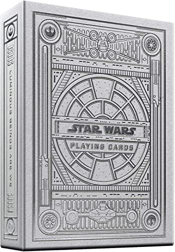 BTkviseQat theory11 Star Wars Playing Cards Silver Edition - Light Side (White) (STAR-WARS-WHITE-T11) von theory11