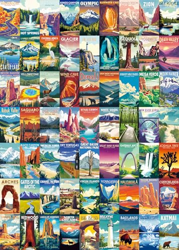 BUHAH Nationalparks Puzzles für Erwachsene 1000 Teile Natur Reise Landschaft Puzzle Vereinigte Staaten Hawaii Yellowstone Alaska Puzzle als Familienspiel Dekor BUHAH Nationalparks Puzzles für Erwachsene 1000 Teile Natur Reise Landschaft Puzzle Vereinigte Staaten Hawaii Yellowstone Alaska Puzzle als Familienspiel Dekor von BUAHA