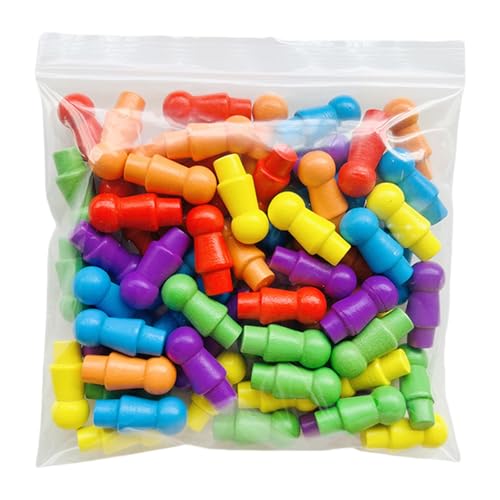 60 Prozent Farbenfrohe Spielbrett Schach Ersatz Holzstapfen Strategie Board Schachstücke Für Kinder Einfach Zu Bedienen Für Chinesische Checkers von BUBEFSKD