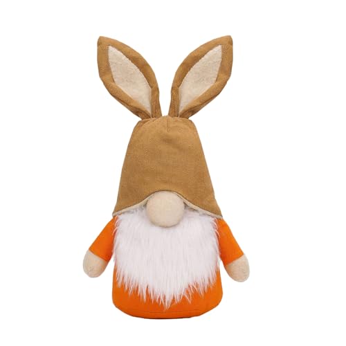 BUBEFSKD Easter Kaninchen Karotte Feindliche Puppen Spielzeug Ornament Festival Party Lieferungen Frühling Zwerge Desktop Dekoration Sammler Kaninchen Spielzeug von BUBEFSKD