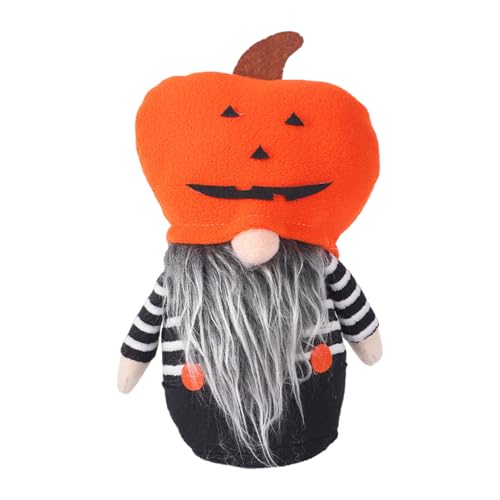 BUBEFSKD Einzigartige Kürbiskhut Gnomes Spielzeugdekoration Auffällige Halloween Kürbiskehut Ornament Festival Home Display Dekore Office Festival Display von BUBEFSKD