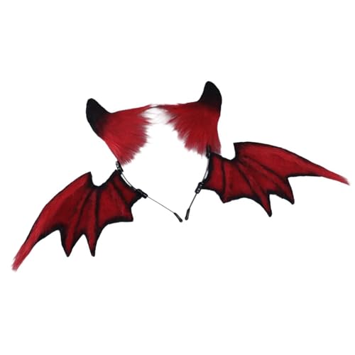 BUBEFSKD Einzigartige Teufelsohr Hairband Hair Haar Hoop Stirnbänder Kostüm Haar Accessoire Für Cosplay Und Halloween Party Ihr Persönlicher Stil Süßes Haarband von BUBEFSKD