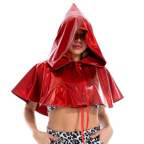 BUBEFSKD Erwachsene Halloween Vampire Cloak Cosplay Wizard Cape Witch Frauen Männer Unisex Kostümfestival Kopfwege Kostümzubehör Halloween Masquerade Party Requisiten von BUBEFSKD
