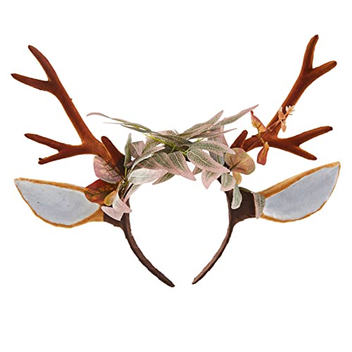 BUBEFSKD Fawn Horn Stirnband Für Frauen Halloween Geweih Hirsch Waldhornhirschstirnband BUBEFSKD Fawn Horn Stirnband Für Frauen Halloween Geweih Hirsch Waldhornhirschstirnband von BUBEFSKD