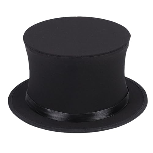 BUBEFSKD Flacher Top Für Erwachsene Show Round Cap Bühne Requisiten Spring Magier Maskerade Accessoires Gentleman Frühling Magier von BUBEFSKD