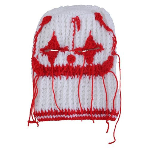 BUBEFSKD Für Erwachsene Winter Gestricktem Wintermaske Fotografie Requisiten Erschreckend Strick Halloween Cosplay Kostüm Für Mädchen Halloween Cosplay Maske Männer BUBEFSKD Für Erwachsene Winter Gestricktem Wintermaske Fotografie Requisiten Erschreckend Strick Halloween Cosplay Kostüm Für Mädchen Halloween Cosplay Maske Männer von BUBEFSKD