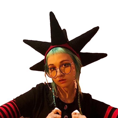 BUBEFSKD Großer Lustiger Sea Aurchin Häkierte Große Kappe Für Frauen Männer Bild Requisiten Übergroße Ohrkappe Halloween Party Kinder Winter von BUBEFSKD