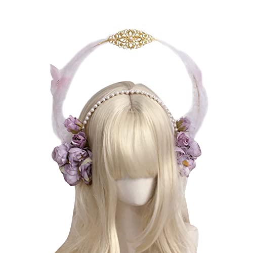 BUBEFSKD Hairband Blumenkronhaarband Cosplay Party Kostüm Traditionelle Girlande Feiertag Dressing Haarzubehör Kostüme Für Frauen Kostüme Für Kinder Mädchen von BUBEFSKD
