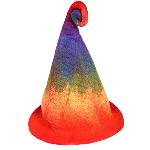 BUBEFSKD Halloween Gradient Rainbow Wizard Kreative Populäre Kirchturm Hexen Cosplay Halloween Geschenke Party Requent BUBEFSKD Halloween Gradient Rainbow Wizard Kreative Populäre Kirchturm Hexen Cosplay Halloween Geschenke Party Requent von BUBEFSKD