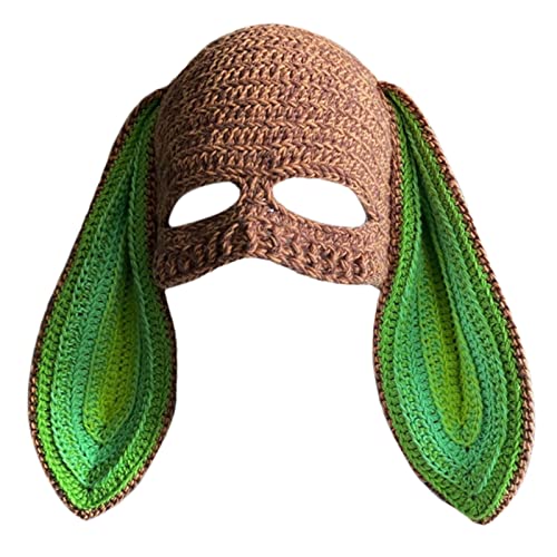 BUBEFSKD Kaninchenstrick Maskerade Für Frauen Schädel von BUBEFSKD