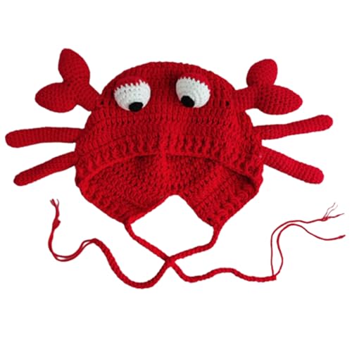 BUBEFSKD Krabbenthema Halloween Party Gestrickt Verdicken Rote Foto Stützhut Kleinkind BUBEFSKD Krabbenthema Halloween Party Gestrickt Verdicken Rote Foto Stützhut Kleinkind von BUBEFSKD