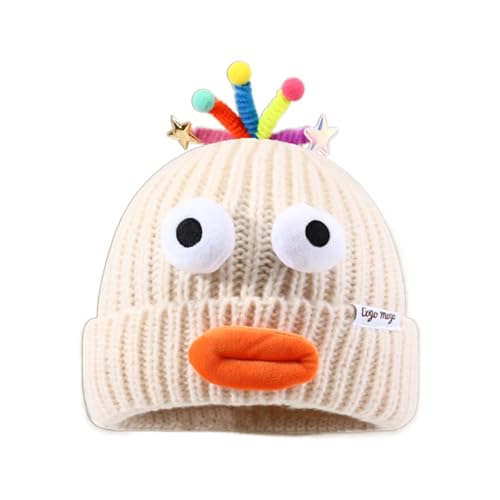 BUBEFSKD Lustige Mütze Slouchy Adorkable Funny Clown Halloween Accessoires Slouchy Beanies High School Teenager Teenager von BUBEFSKD