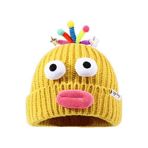 BUBEFSKD Lustige Mütze Slouchy Adorkable Funny Clown Halloween Accessoires Slouchy Beanies High School Teenager Teenager von BUBEFSKD