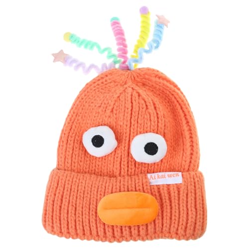 BUBEFSKD Lustige Mütze Slouchy Adorkable Funny Clown Halloween Accessoires Slouchy Beanies High School Teenager Teenager von BUBEFSKD