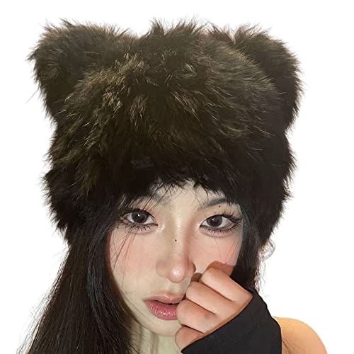 BUBEFSKD Plüsch Panda Kunstfell Bär Little Teufel Ohr Katze Ohr Süßes Lustige Schädel BUBEFSKD Plüsch Panda Kunstfell Bär Little Teufel Ohr Katze Ohr Süßes Lustige Schädel von BUBEFSKD